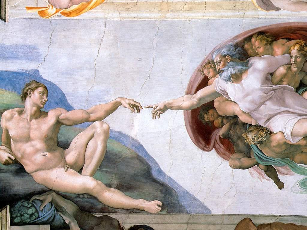 La-creazione-di-Adamo-Michelangelo