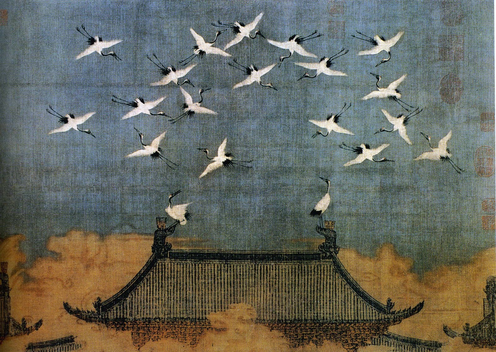 Imperatore Huī Zōng, Gru sul palazzo imperiale (XII secolo)